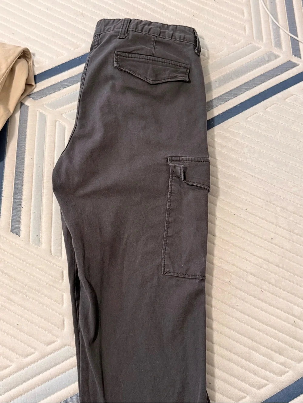 Old Navy Men’s Cargo Pants in Khaki and Charcoal Two-Pack